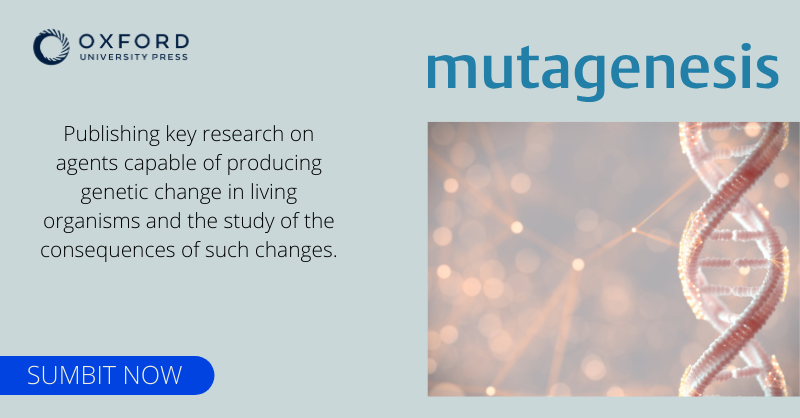 OxfordJournals's tweet photo. Are you looking for the perfect place for your research on genetic mutation? Join the Mutagenesis community to broaden the reach & impact of your important work, and publish to an international audience. Learn more: