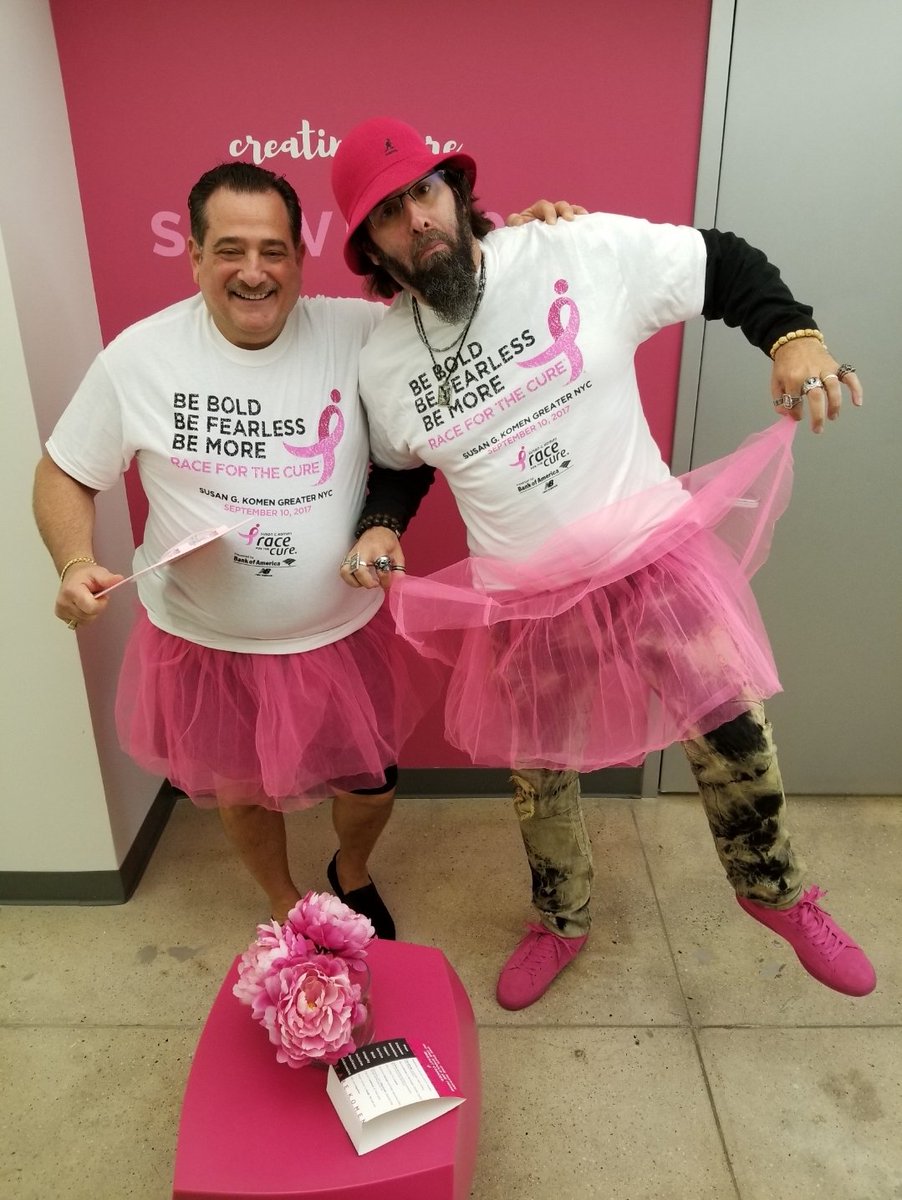 JohnLukeNYC's tweet photo. In Honor Of #BreastCancerAwarenessMonth  Me &amp; @mattyrock2k Put On Our 
#PinkTuTu 's  @SusanGKomen @KomenGreaterNYC #Godbless 🙏 https://t.co/QQkHET7cz5