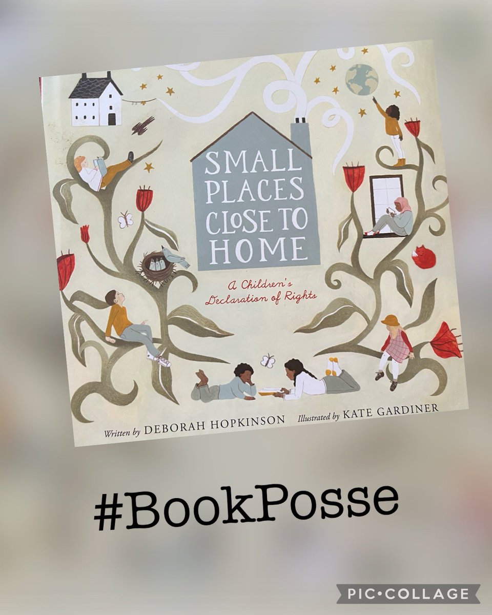 Absolutely beautiful book. Told with dignity, respect and with a lyrical momentum of belonging and community @Deborahopkinson continues to amaze me over and over again. TY for sharing with #bookposse @BalzerandBray #KateGardiner Based on the work of Eleanor Roosevelt -1948