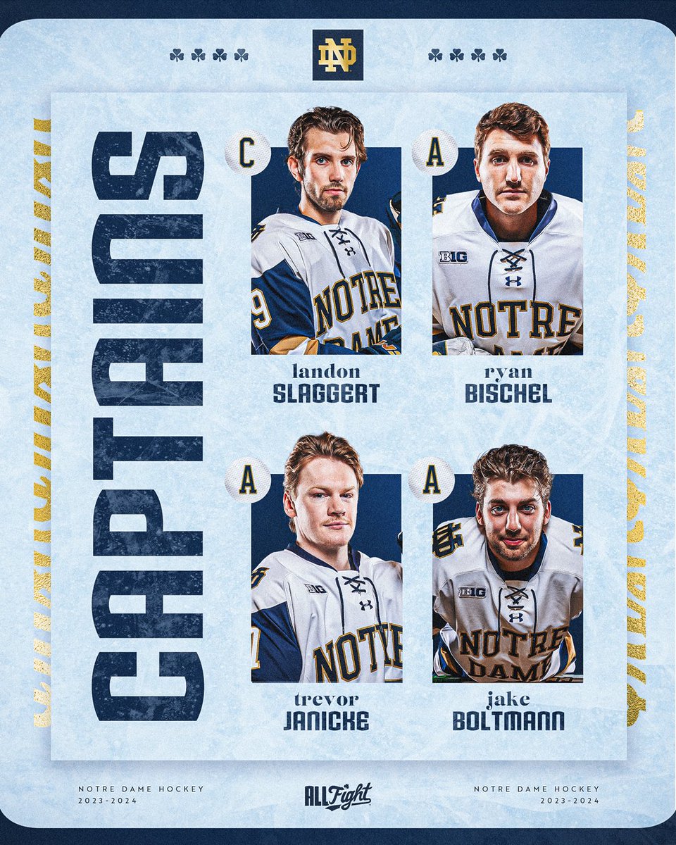 ☘️ Your 2023-24 Captains ☘️

#GoIrish