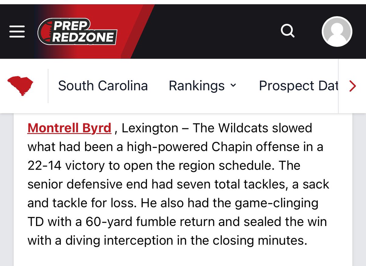 Thanks for the game ball this Week <a href="/PrepRedzoneSC/">Prep Redzone South Carolina</a>