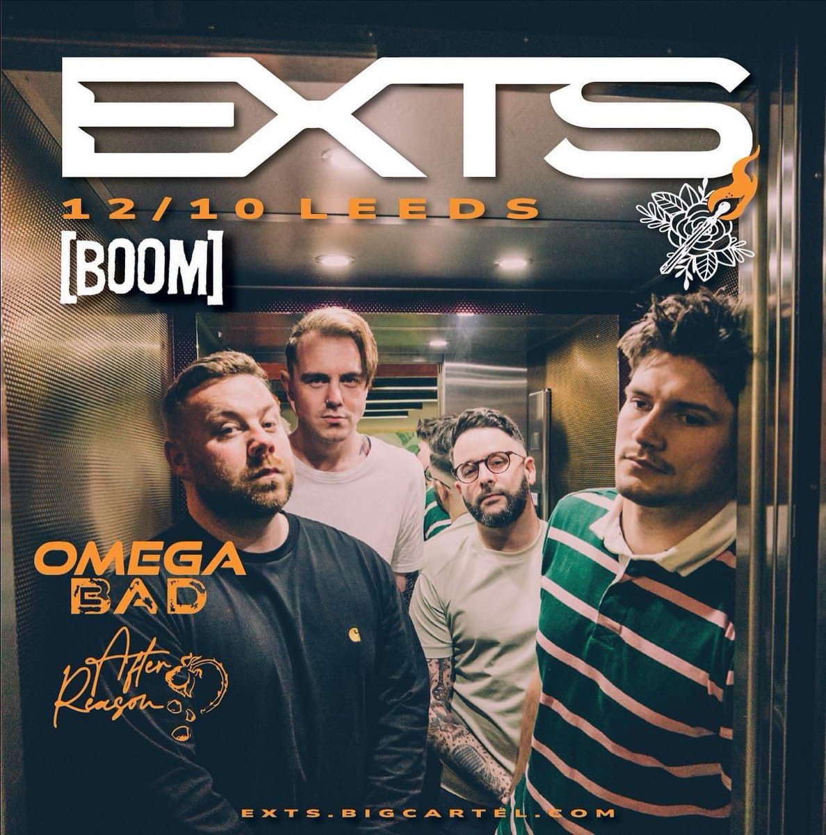 **Ticket Update** We’re only here for a good time - so why charge when you don’t have to? Our next show at Boom is now FREE ENTRY - so you’ve no excuses. Joining us will be @omegabadband and @afterreasonuk on a rotating headline weekender.