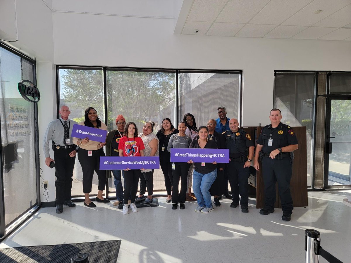 HCTRA's tweet photo. Not all superheroes wear capes! Celebrating Customer Service Week by showing gratitude and thanks to HCTRAโs dedicated customer service team.
#TeamAwsome #CustomerServiceWeek@HCTRA #GreatThingsHappen@HCTRA https://t.co/oXHAVD46JI