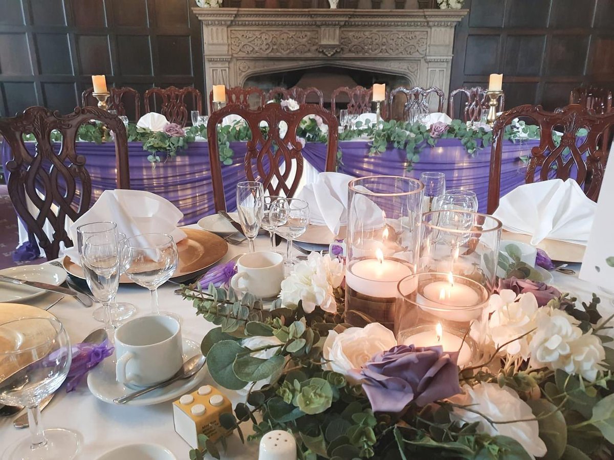 Castlebromhall's tweet photo. Today’s wedding breakfast! Beautiful display and new arrangement for a historic site https://t.co/8XF2xcKQk8
