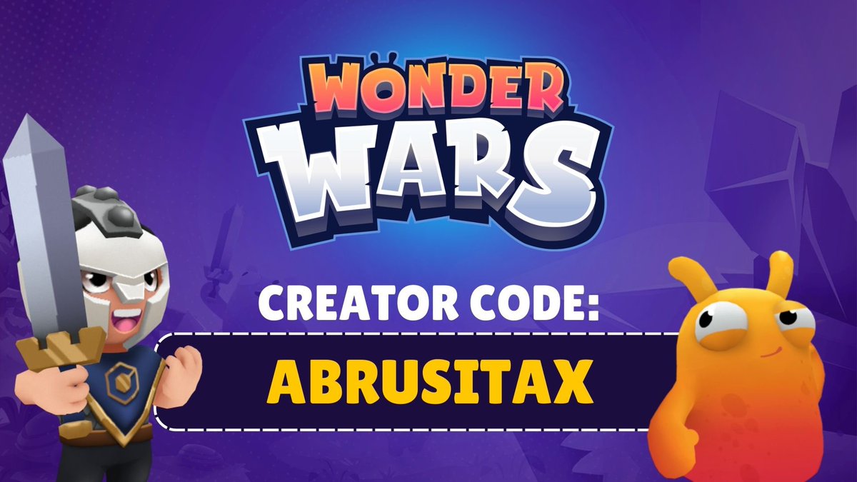 Lo queríamos? Lo tenemos.

Código: Abrusitax 
en la tienda de WonderWars 💞

A darle con todo y más que este juegazo la esta rompiendo, cualquier duda que tengan pueden mandarme mensaje al md que voy a estar contestando todo 📩

Si me quieren apoyar, ya saben que hacer 😉❤️
