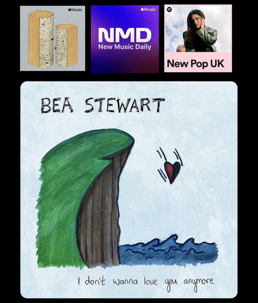 It’s only been out for a few days but I Don’t Wanna Love You Anymore by Bea Stewart is already getting so much love! Thanks <a href="/SpotifyUK/">Spotify UK & Ireland</a> <a href="/AppleMusic/">Apple Music</a> keep streaming it!
