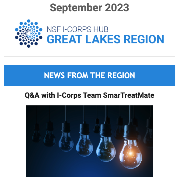 #ICYMI <a href="/GR8LakesICorps/">Great Lakes I-Corps Hub</a>  September Newsletter featured a Q&amp;A with I-Corps Participants, workshop opportunities, and more! 📨

mailchi.mp/greatlakesicor…