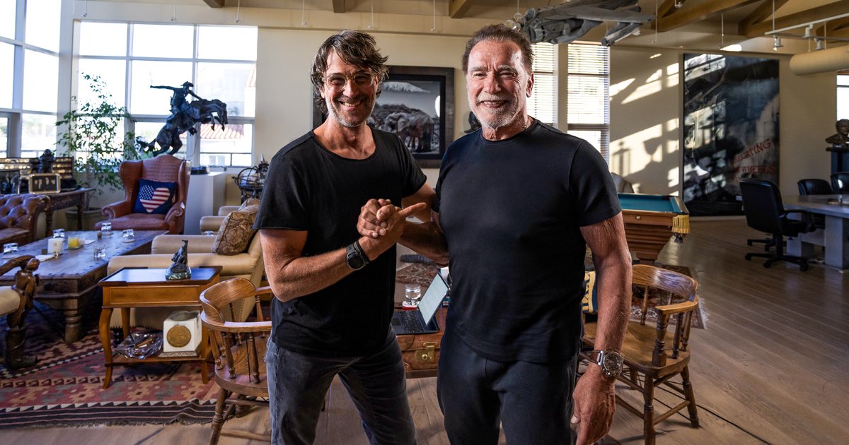 richroll's tweet photo. From "I'll Be Back" to Giving Back: Arnold @Schwarzenegger has a message for you: BE USEFUL

It’s an honor to share my conversation with a generational icon. We discuss:

⁃The vision, work ethic, and salesmanship that catapulted Arnold to the pinnacle of success in 3 distinct fields

⁃Arnold’s 4th Act: leveraging his influence for a better world

⁃Reinvention, leadership, ambition, confidence & ego

⁃Why positivity & usefulness are the antidotes to unhappiness & apathy

⁃His relationship with James Cameron & his passion for the environment

⁃Epic stories from his extraordinary life

The episode is streaming everywhere - PLUS VIDEO NOW ON SPOTIFY!

Please enjoy Arnold as you have never before seen or heard him

💪🏽✌🏼🌱 -Rich