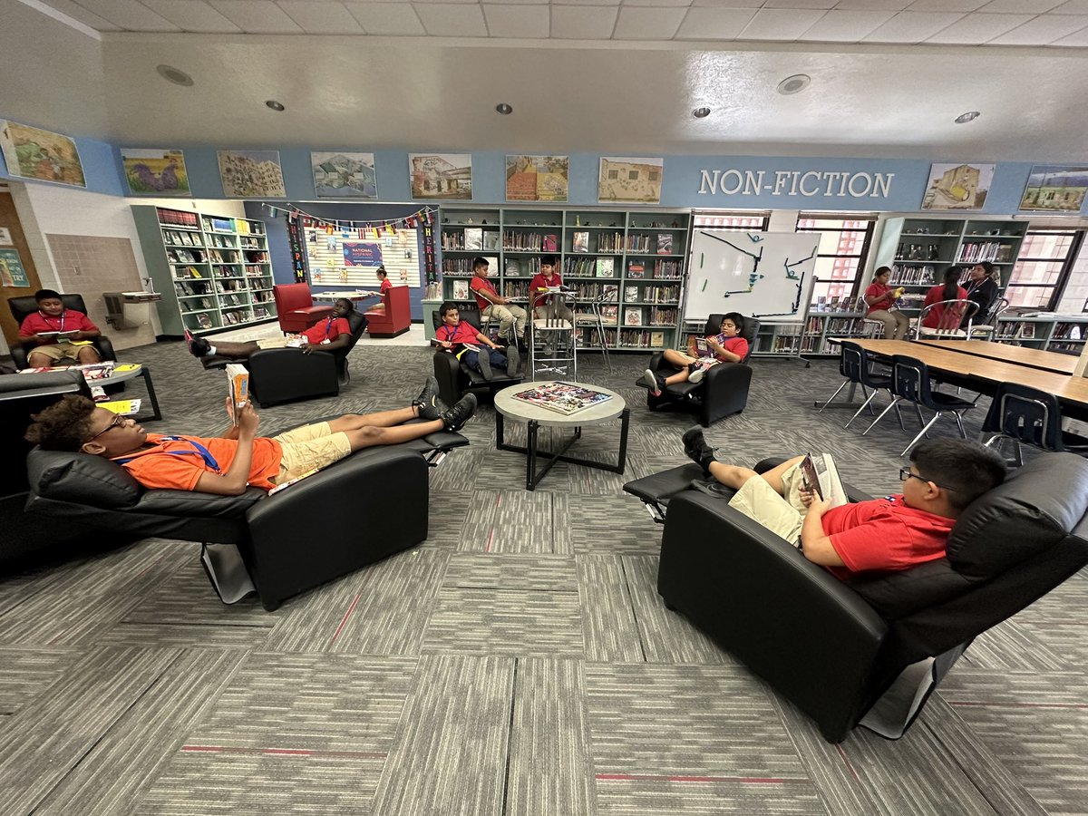 Mrs. Milner’s 6th grade ELA class having their media orientation. Looks like they are ready to dive into a good book! 📚 <a href="/IMS_Indians/">Immokalee Middle</a>
