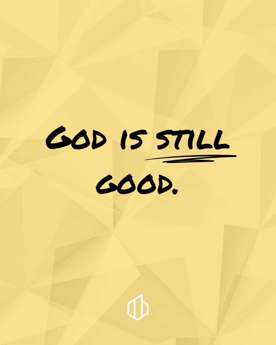 THCconnects's tweet photo. No matter what happens in our lives, God is still God and He is still good. Carry this truth with you today!
#THCConnects #StayConnected #TrinityHarvestChurch #GodIsGood https://t.co/J8yT16GSc4