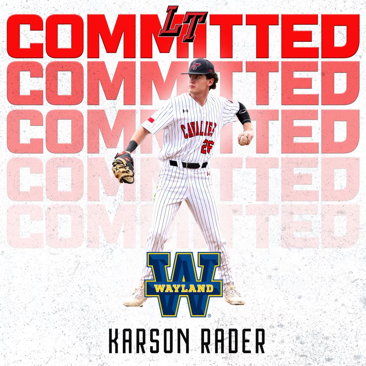 Congratulations to <a href="/KarsonRader23/">Karson Rader</a> on his commitment to Wayland Baptist! Proud of you! #Together