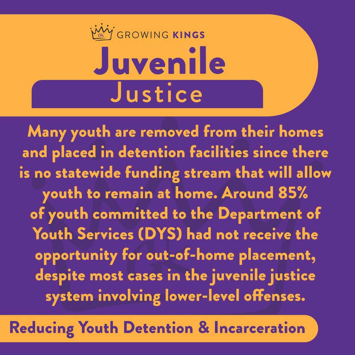 GrowingKings's tweet photo. At Growing Kings, advocacy plays a vital role in everything we do and how we serve others. Juvenile justice is a key element in our advocacy works because so many of our youth are not provided with the fair treatment that they deserve. https://t.co/LlS0GgCrqc