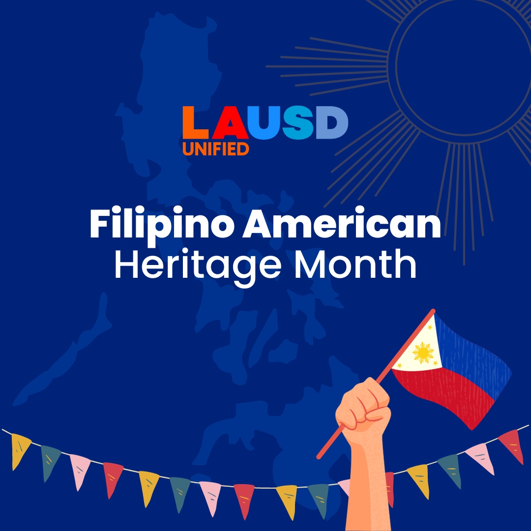 October is #FilipinoAmericanHistoryMonth. @LASchools honors the rich history, culture, accomplishments and traditions of Filipinos in our school communities and throughout the world.