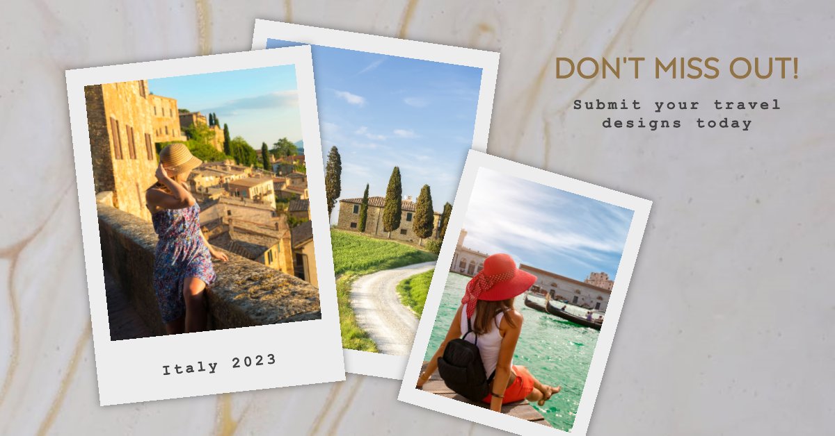 MSFT365Designer's tweet photo. Today is the last day to submit your travel collage design for the #MSFTDesignerChallenge.
Reminders:
📌Open to US residents only
📌Winners selected based on images with most likes
📌1 entry per person
See original post for full details ➡️ https://t.co/qdRDDfTzQr https://t.co/bjL1dhb2ow