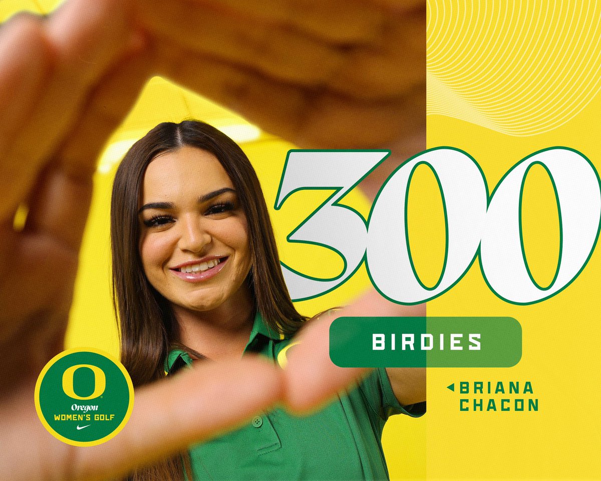 Rare air. 

<a href="/briiichacon/">briana chacon</a> becomes the sixth Duck ever to reach 300 career birdies 👏

#GoDucks