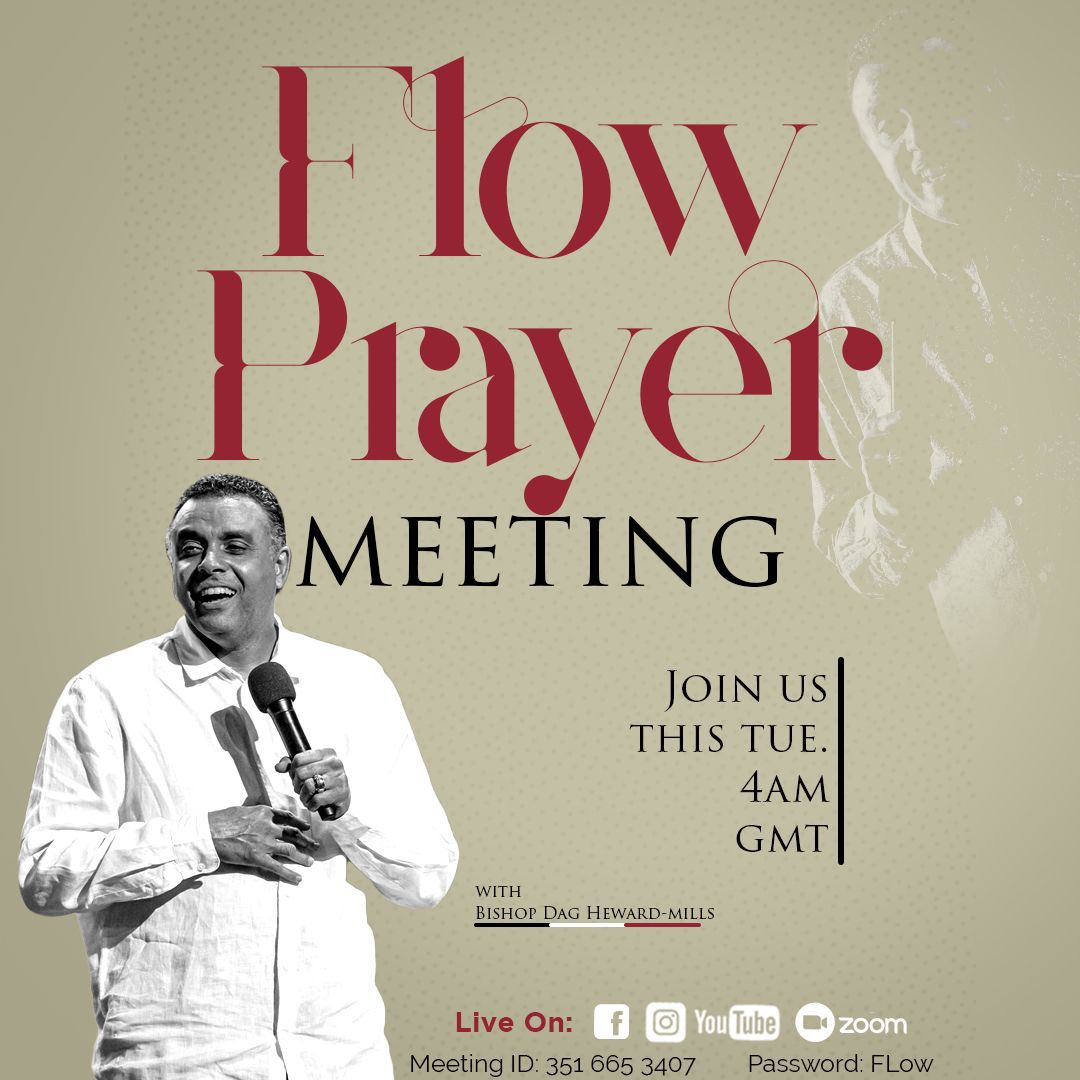 Flow prayer is on!!
Tomorrow at 4am GMT… let’s rise up and call unto God. Our nearness to Him is for our good.

#flowwithme
#flowprayer
#daghewardmills