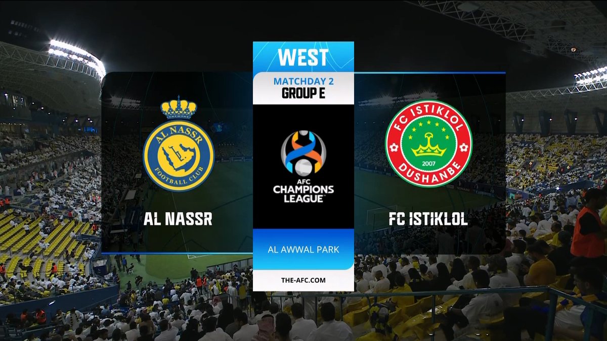 Al-Nassr vs Istiklol Dushanbe Live Streaming and TV Listings, Live Scores, Videos - October 2, 2023 - AFC Champions League