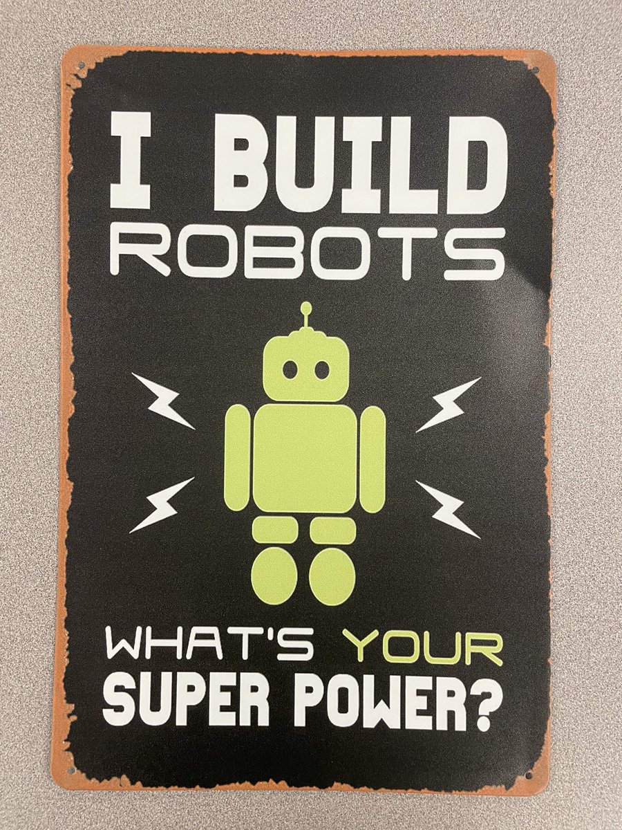 This hangs in our Innovation Lab at Grant Elementary.  Some of our kids WILL build robots someday.  Let’s prepare them for that by getting their hands on things in the classroom! <a href="/WEstemLADY/">Gail Myers</a> <a href="/WESchools/">Willoughby-Eastlake City Schools</a> @mrslegerski <a href="/WESPRDirector/">Gina Kevern</a> #myohioclassroom #STEMeducation #stemteachers