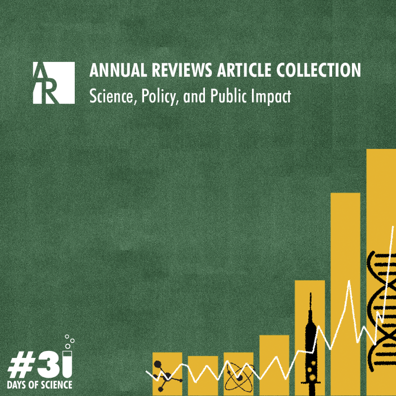 AnnualReviews's tweet photo. The relationship between science, policy, and public opinion is crucial. Download free expert review articles addressing trust in research, influence on public opinion, and the importance of evidence-based policy. https://t.co/0eOvMl0OqC
#31daysofscience