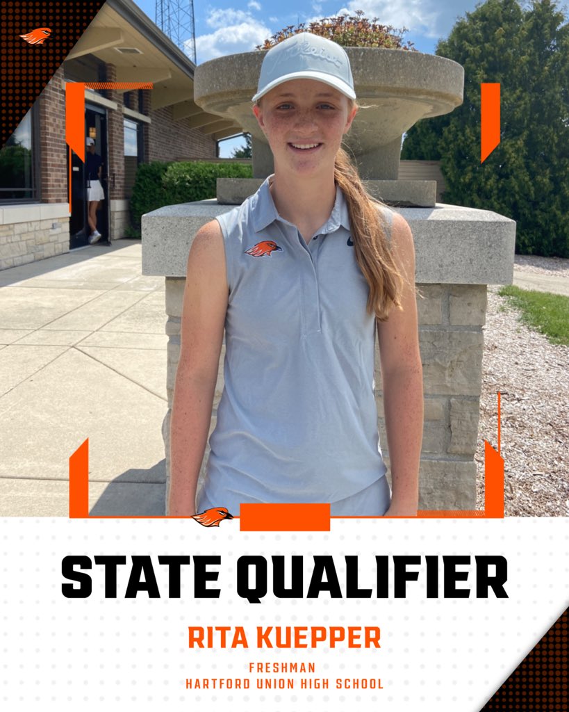 Congrats to super-frosh Rita Kuepper on becoming the first freshman in school history for qualifying for the State Tournament!

This is the 9th time in program history we are sending a girl to state!