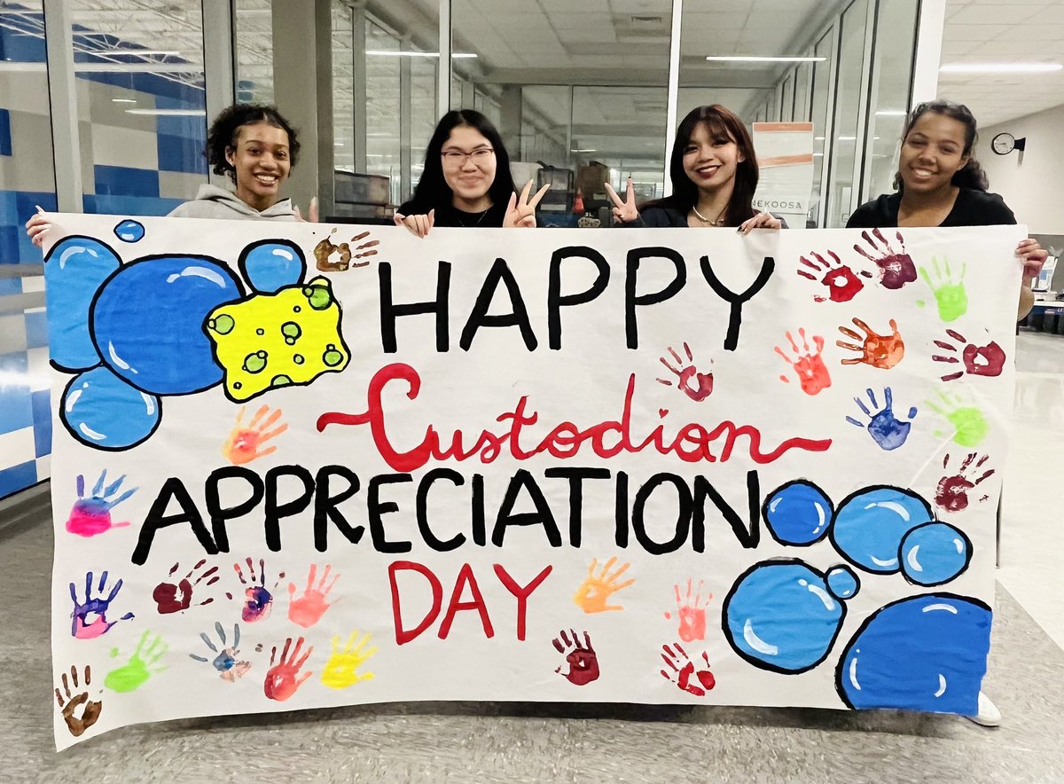 SharksSection's tweet image. It’s Custodian Appreciation Day! Thanks for all that you do at SCHS! We appreciate you! 💙