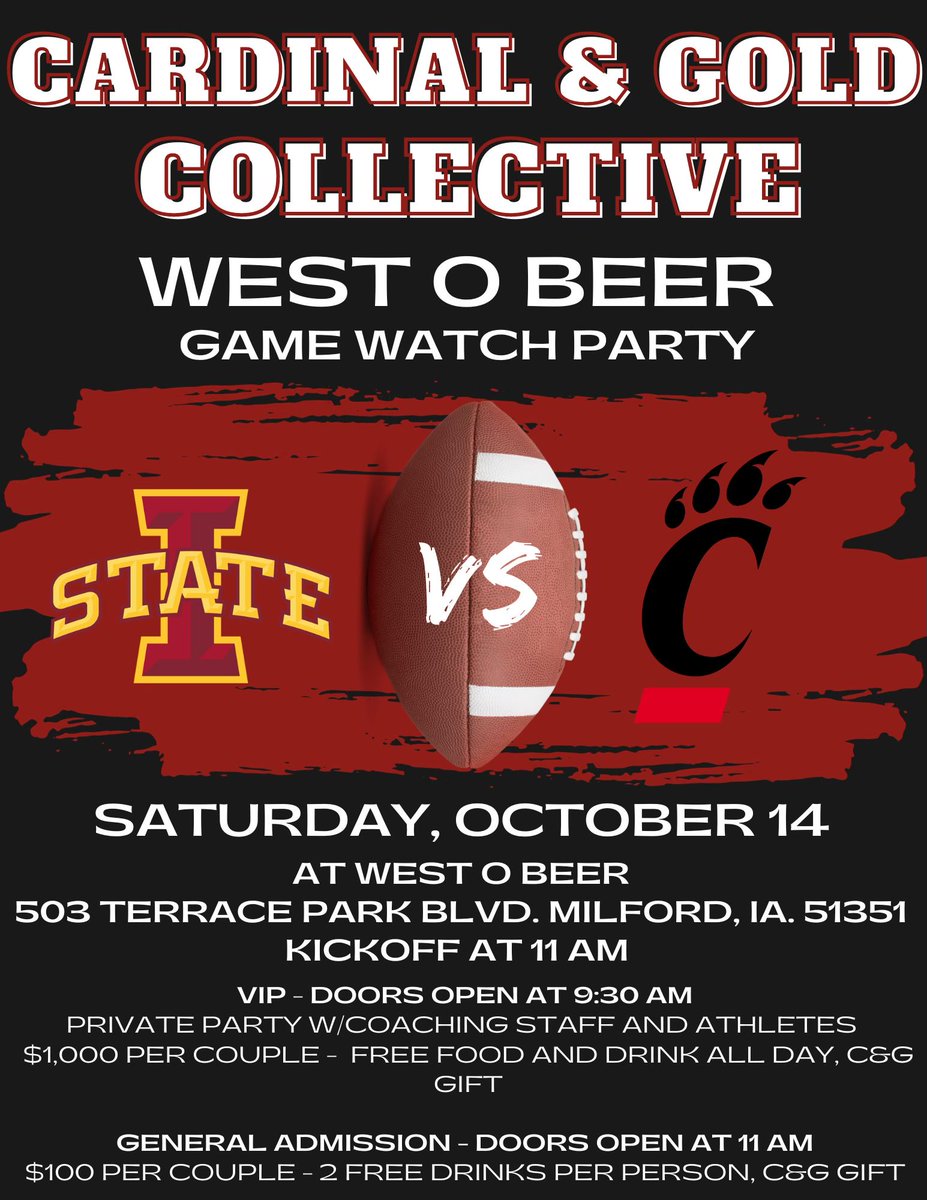 Come join our wrestler’s and staff for a fun day at West O Beer on October 14!

Register for VIP &amp; General Admission:

givebutter.com/OODhbA