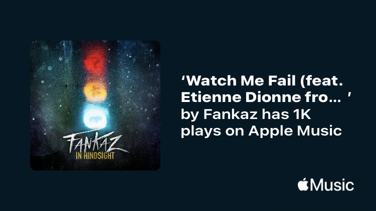 Just passed a new Milestone on <a href="/AppleMusic/">Apple Music</a>. Thanks for listening!
music.lnk.to/reNm3L