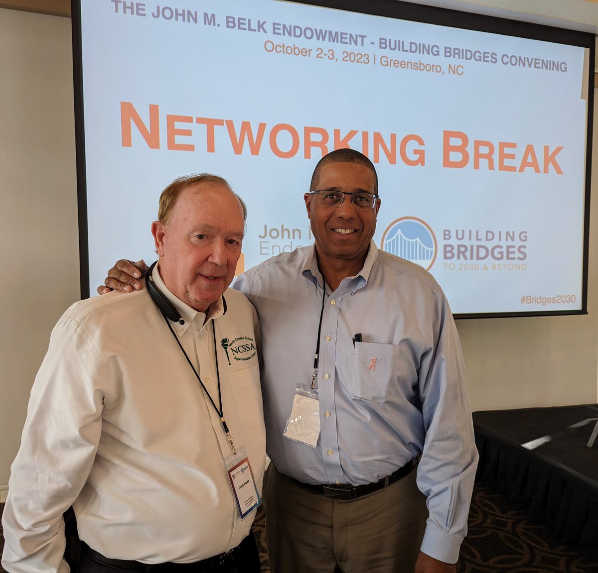 ncsupers's tweet photo. The @BelkEndowment "Building Bridges 2030 Convening" was on 🔥 today. Great to be with @MCBelkPilon and #MarkReed .@ChuckKaylor
@myFutureNC #LeadershipMatters #NCSSA https://t.co/20AqXmTm7T