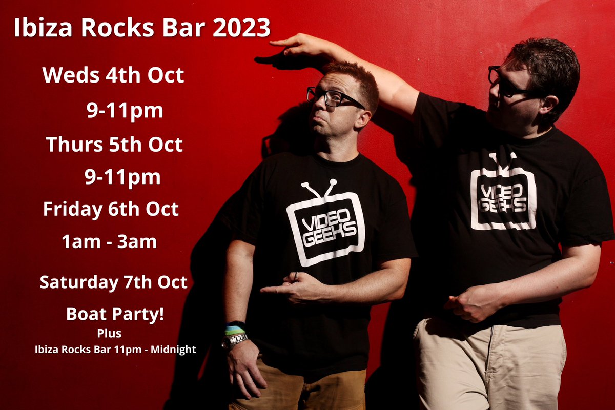 VideoGeeks's tweet photo. We’re hitting Ibiza Rocks Bar this week to play some time and drink some Mojitos! See you there! 😃 https://t.co/OaNby7fMiY