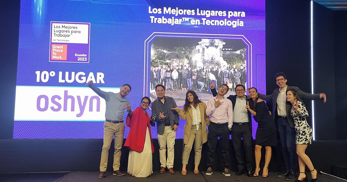 Oshyn_Inc's tweet photo. Our Ecuador office has been recognized as one of the Best Places to Work in Technology. Thanks to every Oshyn employee for helping us make Oshyn a #GreatPlaceToWork!

https://t.co/LGOeBabUhC https://t.co/2pkKtAWxGG