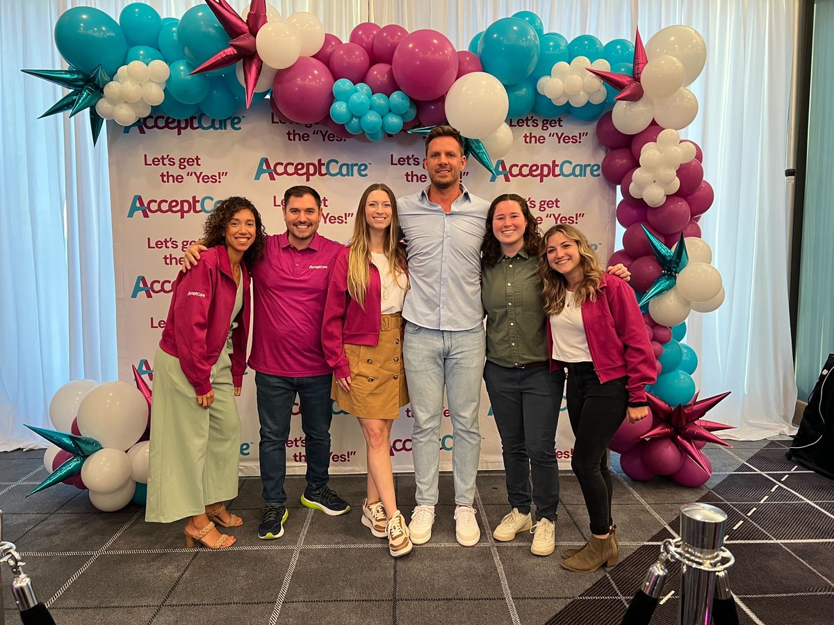 accept_care's tweet photo. We're still buzzing with excitement about our AcceptCare launch party at the Productive Dentists Academy meeting! 🎉✨
AcceptCare is gaining the momentum and recognition it truly deserves, and guess what? This is just the beginning of an amazing journey! 
#AcceptCareLaunchParty https://t.co/5ByM7xHsZU