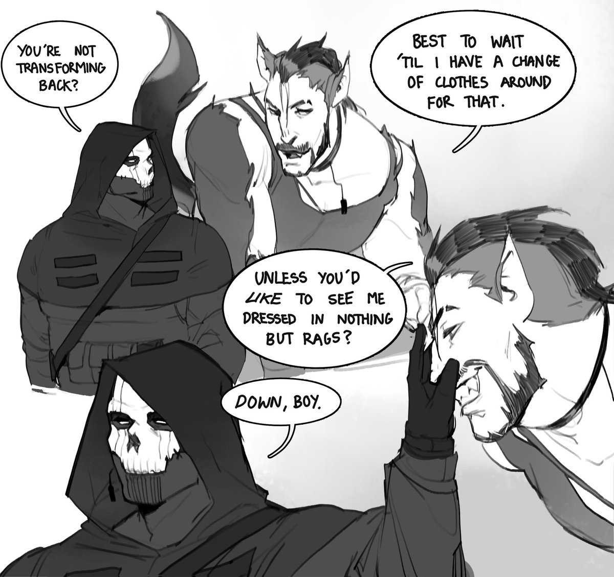 bluegiragi's tweet photo. some monstery antics with the 141 ✨ https://t.co/DOcqMQzVze