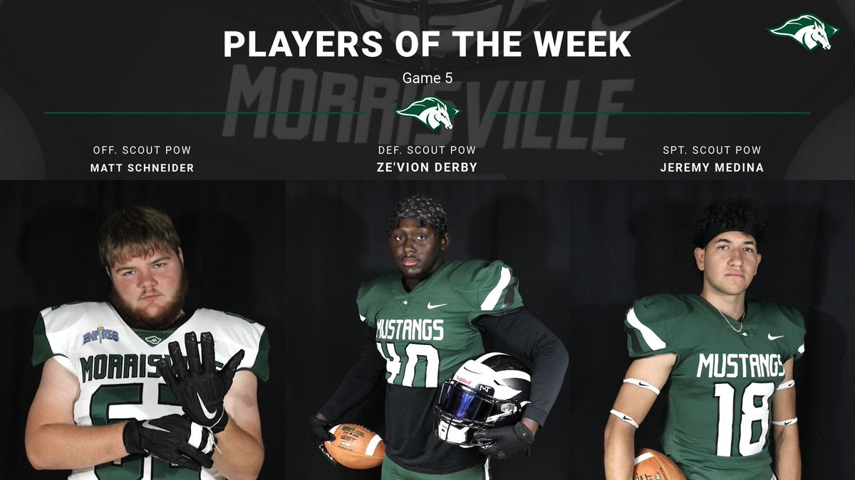 MvilleMustangFB's tweet photo. Week 5 players of the week!

#TheVille🐎
#StangGang https://t.co/Jf7bEhjlLc