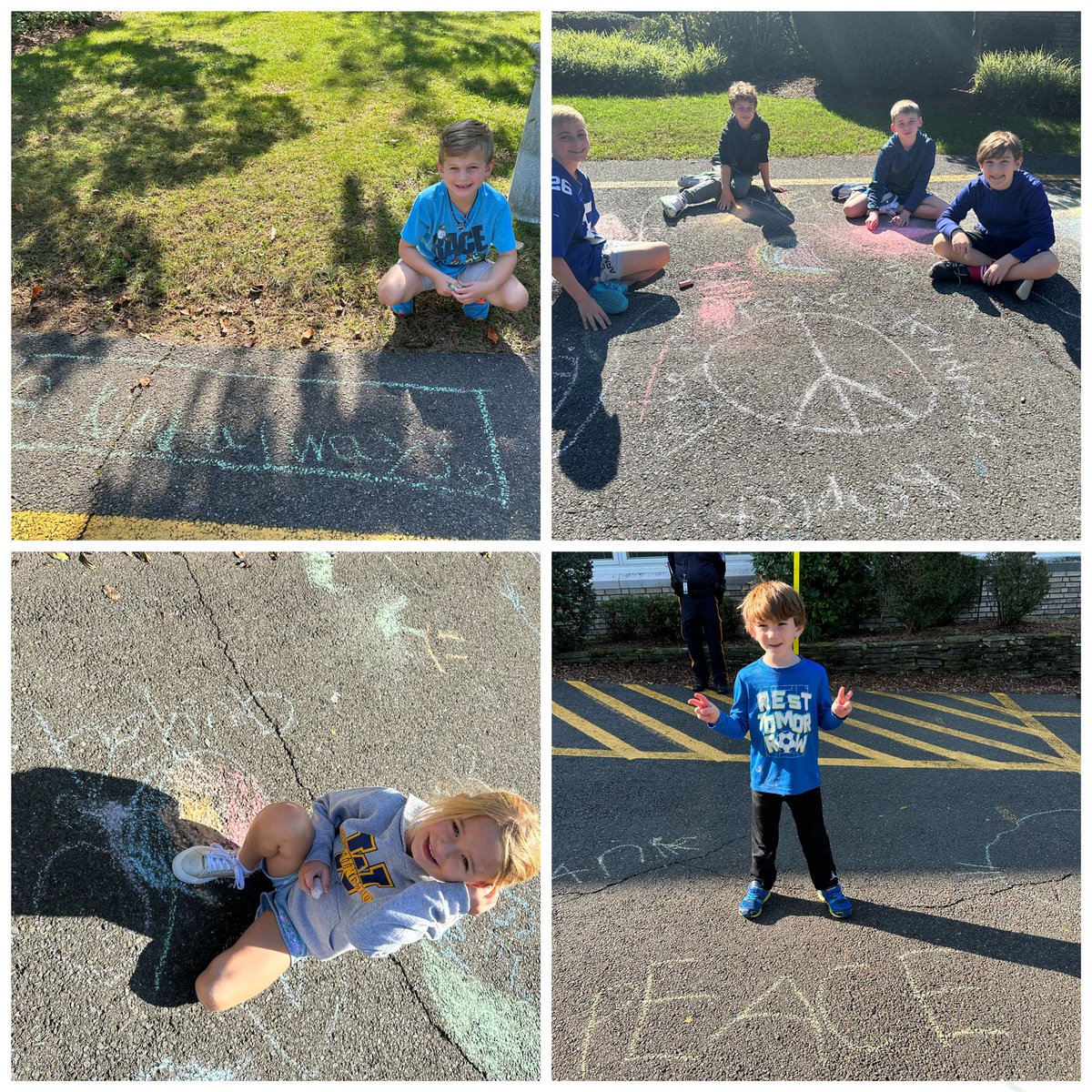 Today <a href="/WPSWashington/">Washington School</a> student’s participated in Kindness in Chalk! Students spread kindness in chalk by writing words and drawing pictures that promote kindness and respect.