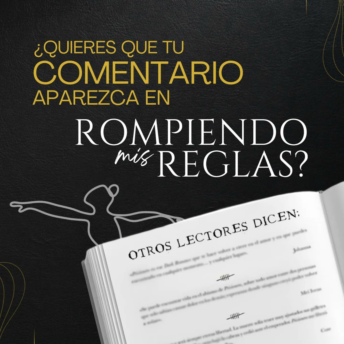 ShinkaEditorial's tweet photo. ¿Quieres aparecer en #RompiendoMisReglas de @claudiavoid? ❤️‍🔥

Cuéntanos qué significa para ti este libro en un comentario. Los 5 más votados (3 en Instagram, 2 en Twitter) aparecerán en el libro impreso. ¡Participa hasta el 9/10! ¡Corre a pedirle a tus amigos que voten por ti! https://t.co/Wflbvh9xVk