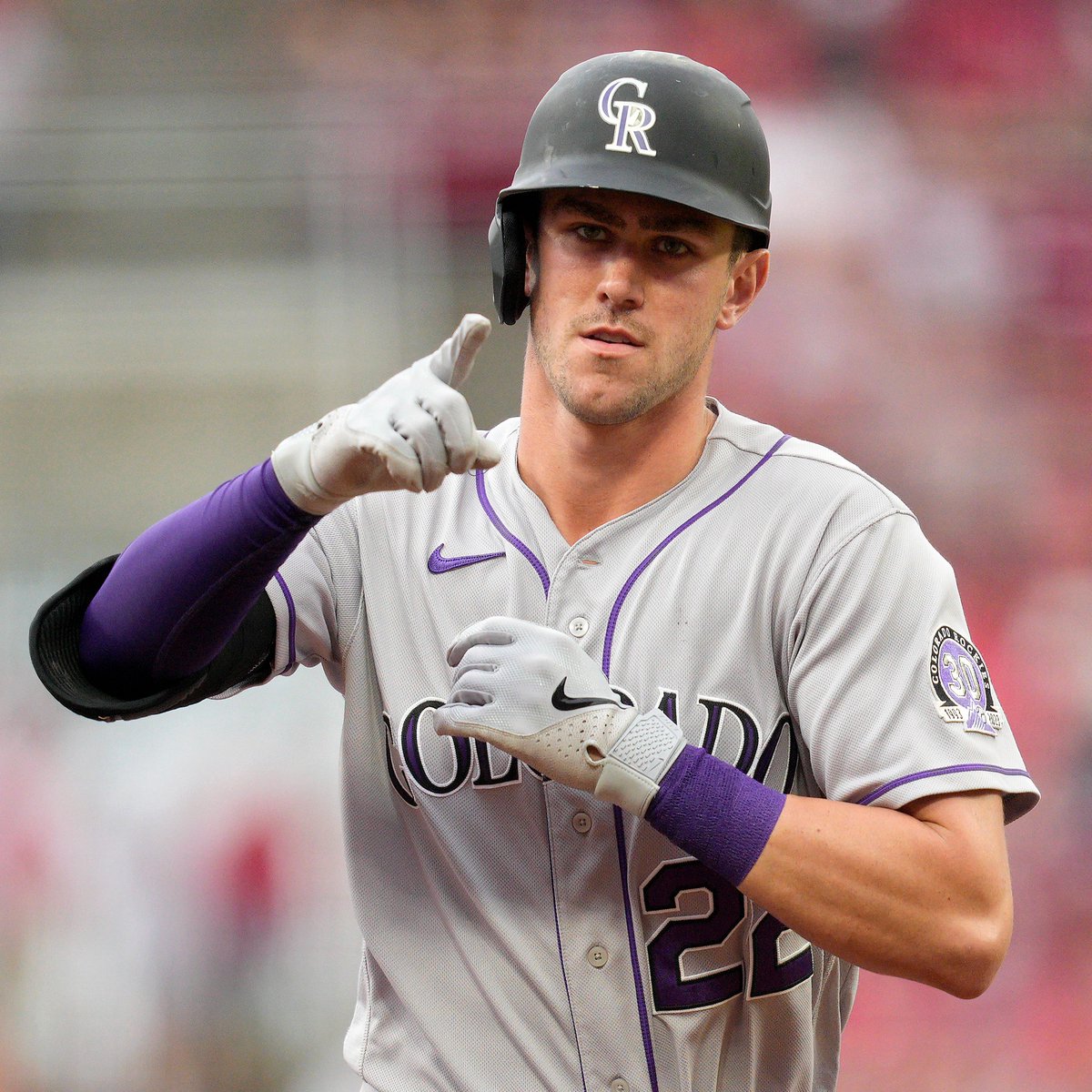 Nolan Jones led all qualified rookies this season in AVG, OBP and SLG 🥇

20+ 2B, 20+ HR and 20+ SB in just 106 games for the <a href="/Rockies/">Colorado Rockies</a> outfielder!