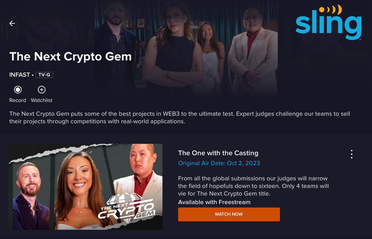 bspoketv's tweet photo. #NextCryptoGem is now on @Sling (2 MILLION SUBSCRIBERS) via @WatchInsightTV including VOD! @Hourglass_Wait @BrianDEvans @DeFiKingdoms @WagmiGameCo @Dejitaru_Tsuka @VulcanForged https://t.co/AuHi64OyIB