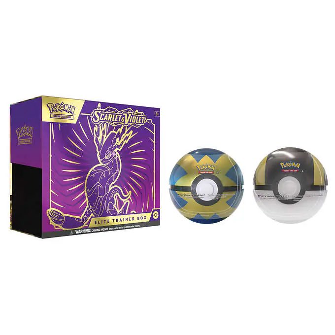 PokemonTCGDrops's tweet photo. Scarlet &amp; Violet ETB x Poke Ball Bundles are Up at Costco Online 

Miraidon
https://t.co/9NGaAAtZRk

Koraidon
https://t.co/PxFAMFKeFN

PS My bad. INSANELY Busy Today so couldn’t really post https://t.co/ycdlgDPSxy
