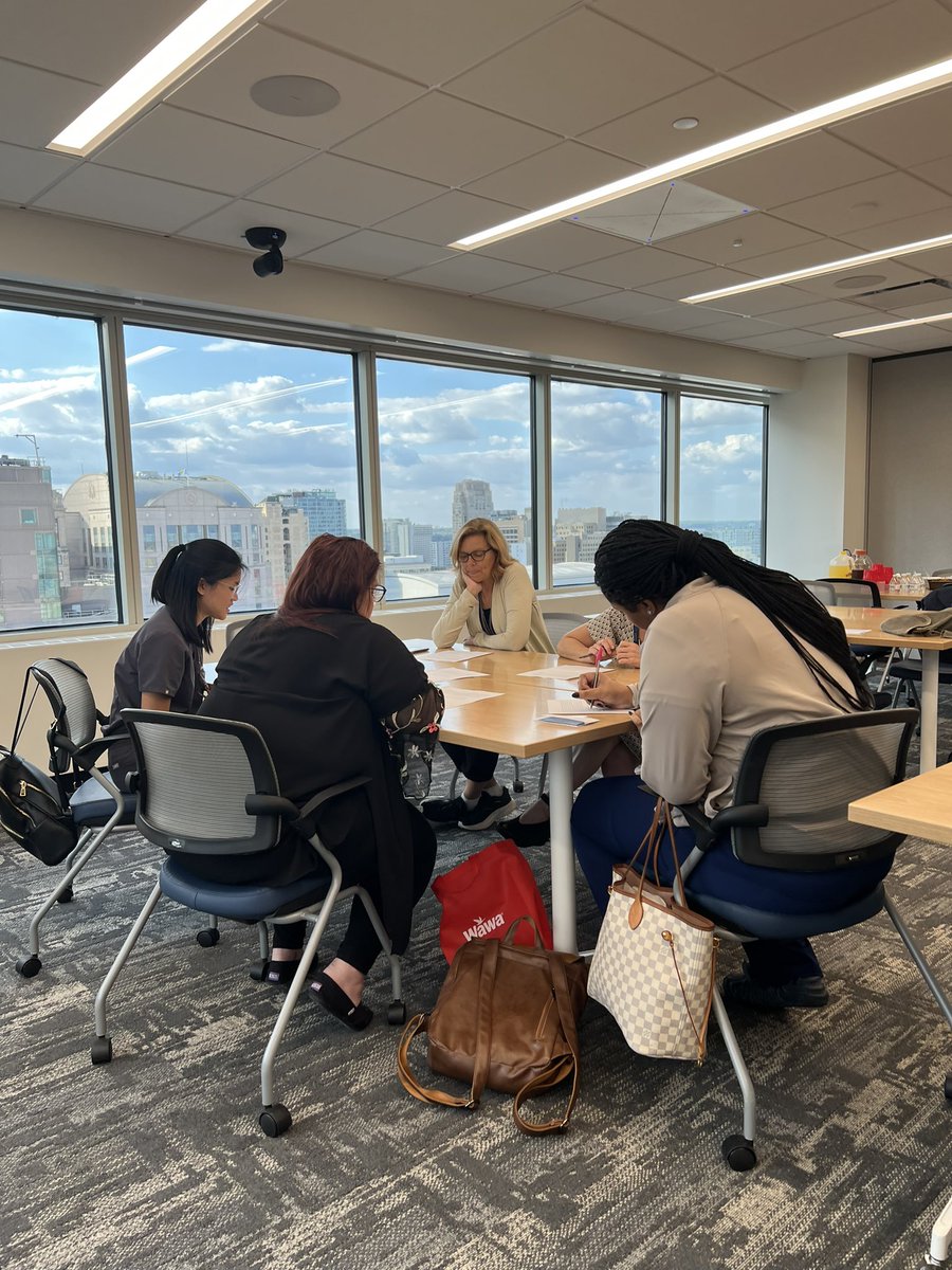 mikedanmd's tweet photo. Co-facilitated a retreat/learning session on equitable care of LGBTQIA+ older adults. This is the team that will transform Geriatric Medicine. This is Pride at the the Jefferson Center for Healthy Aging.  Official launch 10/11, 5pm, 33 S 9th Street. @TJUHospital @JeffersonUniv https://t.co/KvzDtjoexD