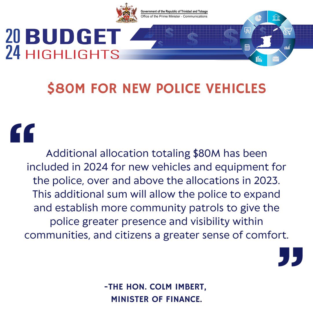 ttgovcomms's tweet photo. #TTBudget #Budget2024 https://t.co/YvKsT5kjzE