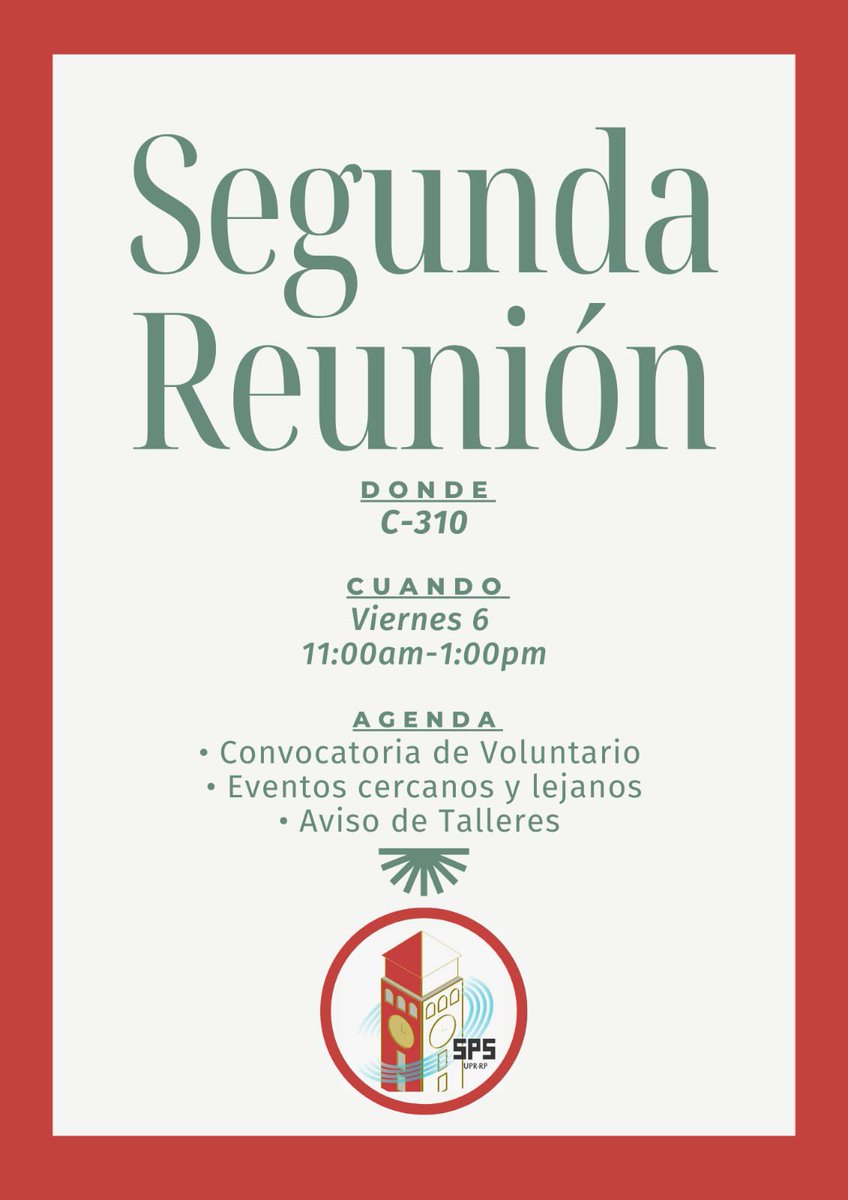 Agenda:
•Voluntarios para eclipse y venta de pizza
Calendarizar:
• Norte Dame, inscripción a SPS, carreer day, radioastronomia
Aviso de eventos 
• taller del sol, conf. mitologia, natuween, CLIPPER
Posible Futuros eventos:
• Tour,movie night, taller LaTex, etc.