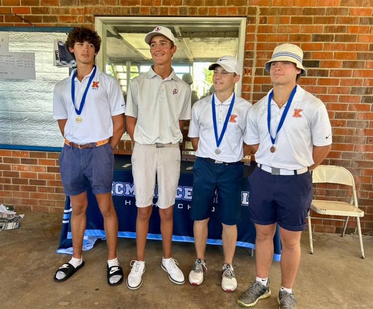 Great day for LHS Golf at Region Championship. The Redskins team finished 3rd. Ben MacKintosh shot an 81 including a 1-under par 35 on the front nine to place 4th overall. Cooper Carr shot an 82, 5th overall. Both qualified to play in the State Tourn. next week in Sevierville!