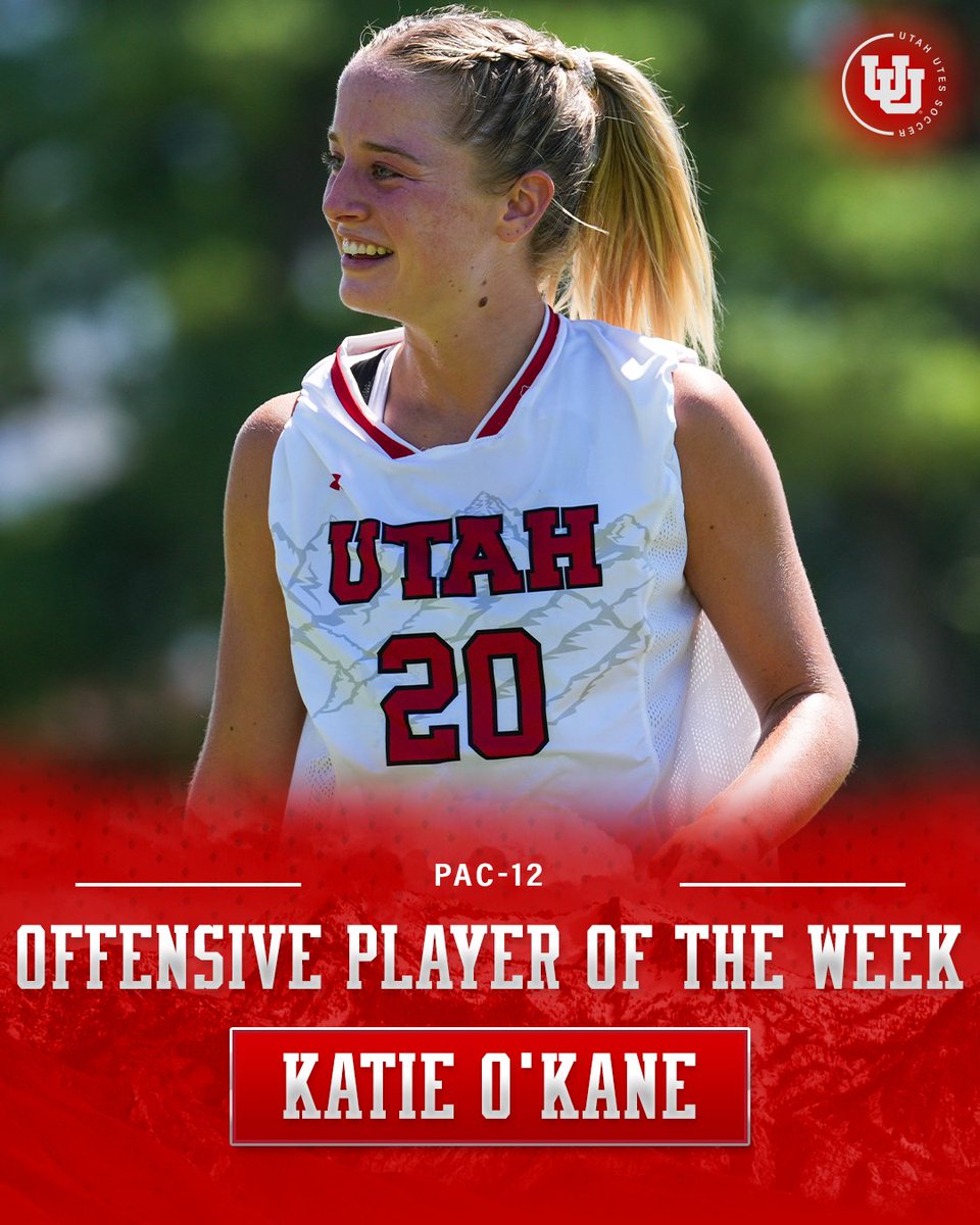 After posting the first hat trick by a Utah player since 2017 on Sunday, Katie O’Kane has been named the <a href="/pac12/">Pac-12 Conference</a> Offensive Player of the Week!

📰: bit.ly/3tcUvoZ

#GoUtes
