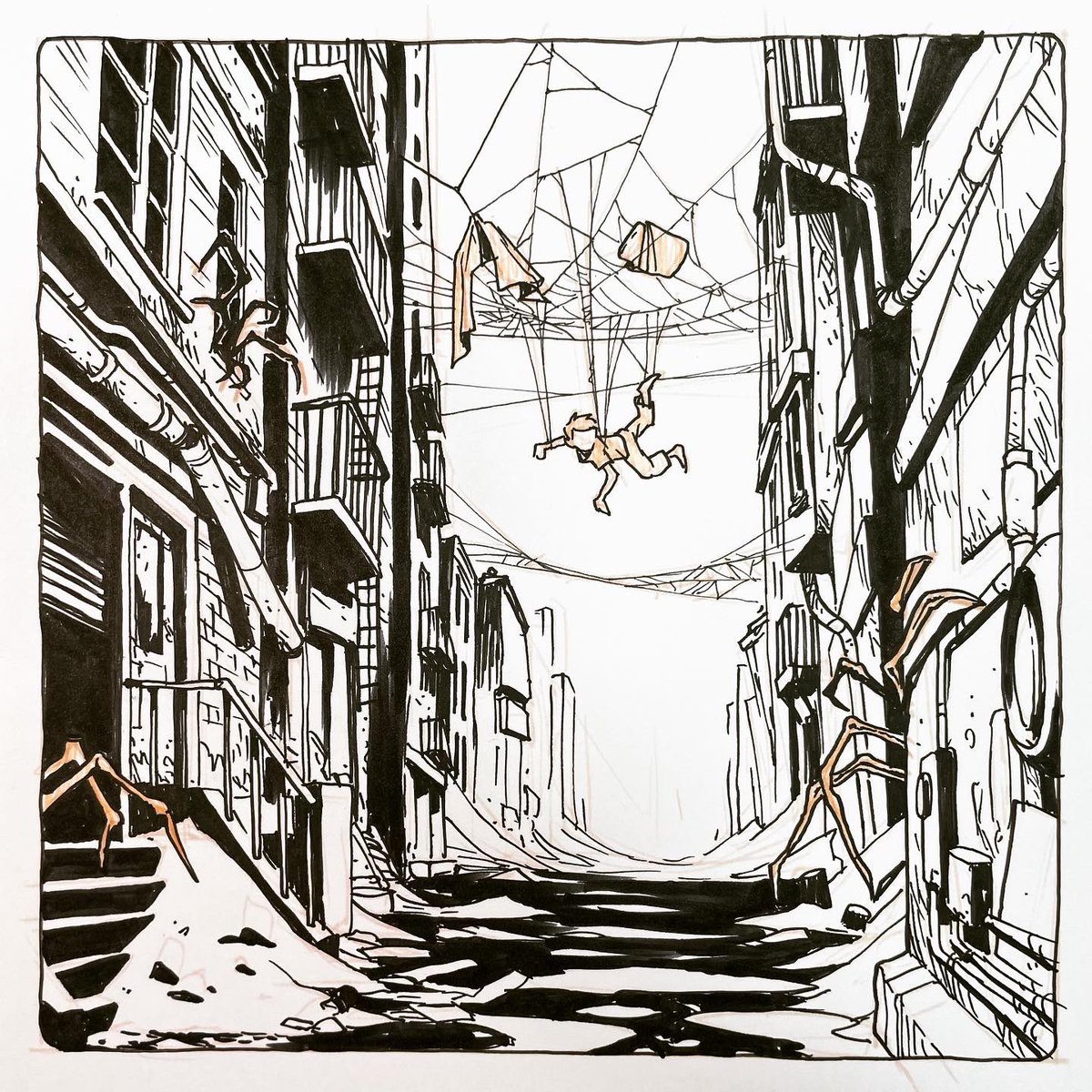 Inktober Day 2 - SPIDERS