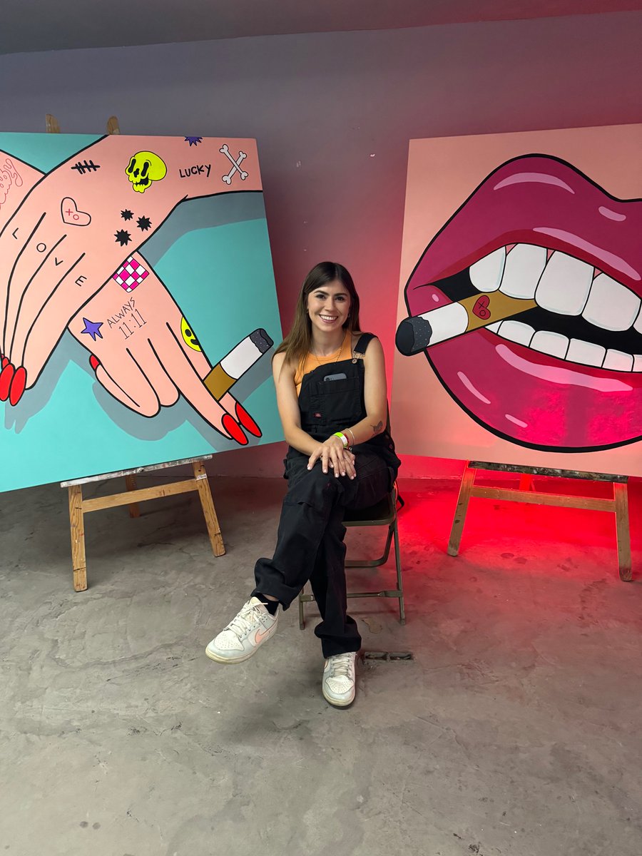Pikabu1111's tweet photo. This weekend, I had my first exhibition where I showcased several pieces I've created over the past three years, including my hand-painted canvases, art toys, posters, and a live mirror art intervention. I truly enjoyed this experience. #ArtExhibition #CreativeJourney https://t.co/5Hq7cnDDS3