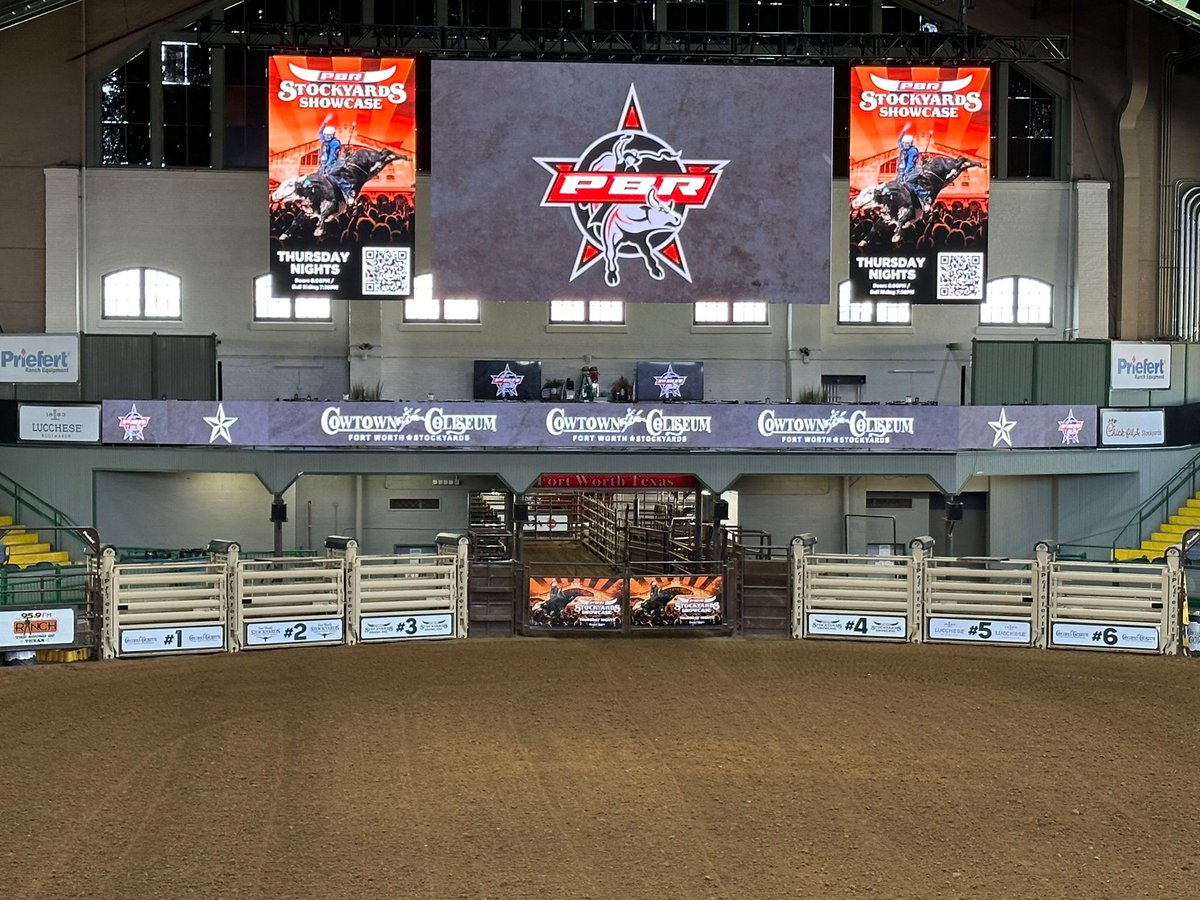 GSPSProduction's tweet photo. In partnership with the Cowtown Coliseum, we upgraded their technology, video display, rigging system, and audio/video infrastructure, helping to modernize the @fwstockyards 🏆🐎 https://t.co/gIkGcNyhan