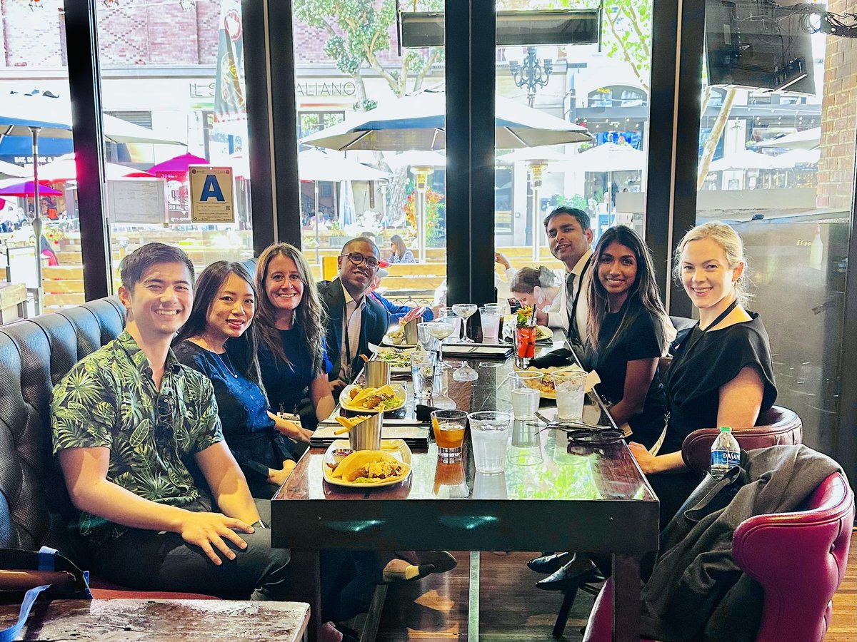 KekoaMDPhD's tweet photo. Always appreciate when the @hopkinskimmel crew sends an invite to join for lunch. What an incredible group of folks!! #ASTRO23 @palakp97 @LeCompteMD @keara_kathryn https://t.co/Ox3LWROjYm