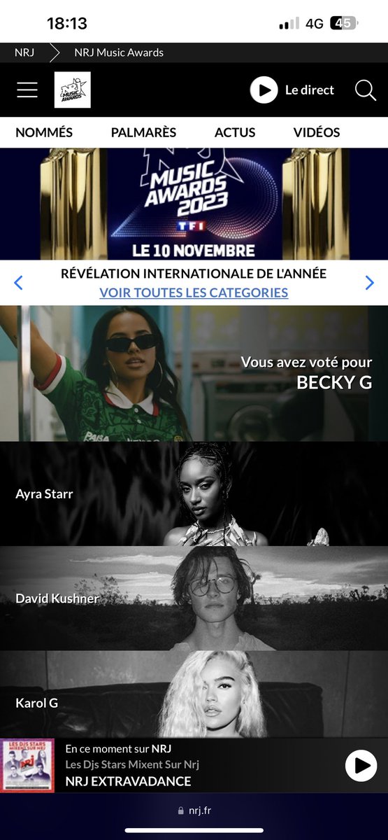 WhoisManon_'s tweet photo. I have to be here to support my girl @iambeckyg !!! Please go vote for B she deserves it !!! 🤩🤩 first nomination in France R U kidding!!!! We won !!!! I’m so excited 🥹 https://t.co/8URf6mhGky