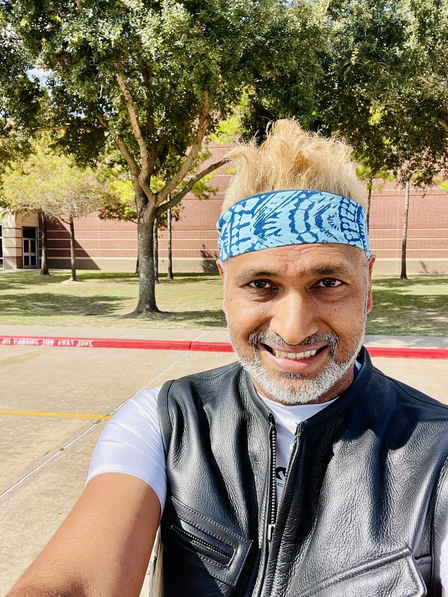 rnglobalgroup's tweet photo. This past weekend all the students and staff really dressed up and looked AMAZING at the HOCO dance!  The spirit continues this week with more dress up days!  I don’t own a motorcycle but still tried to put together a biker outfit today 😂 https://t.co/mWeHmSyUV5