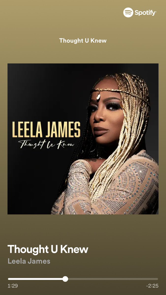 Feeling this new @LeelaJames #ThoughtUKnew

open.spotify.com/track/5bpu90WK…